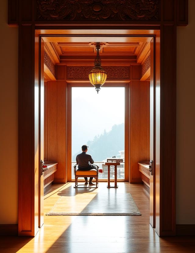 Traditional Bhutanese architectural details with a modern touch